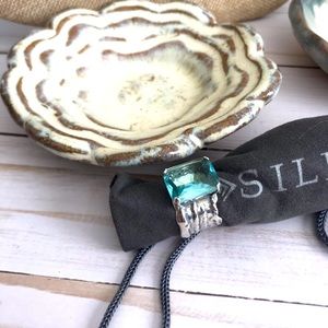 Silpada Aquamarine Sterling Silver ring
